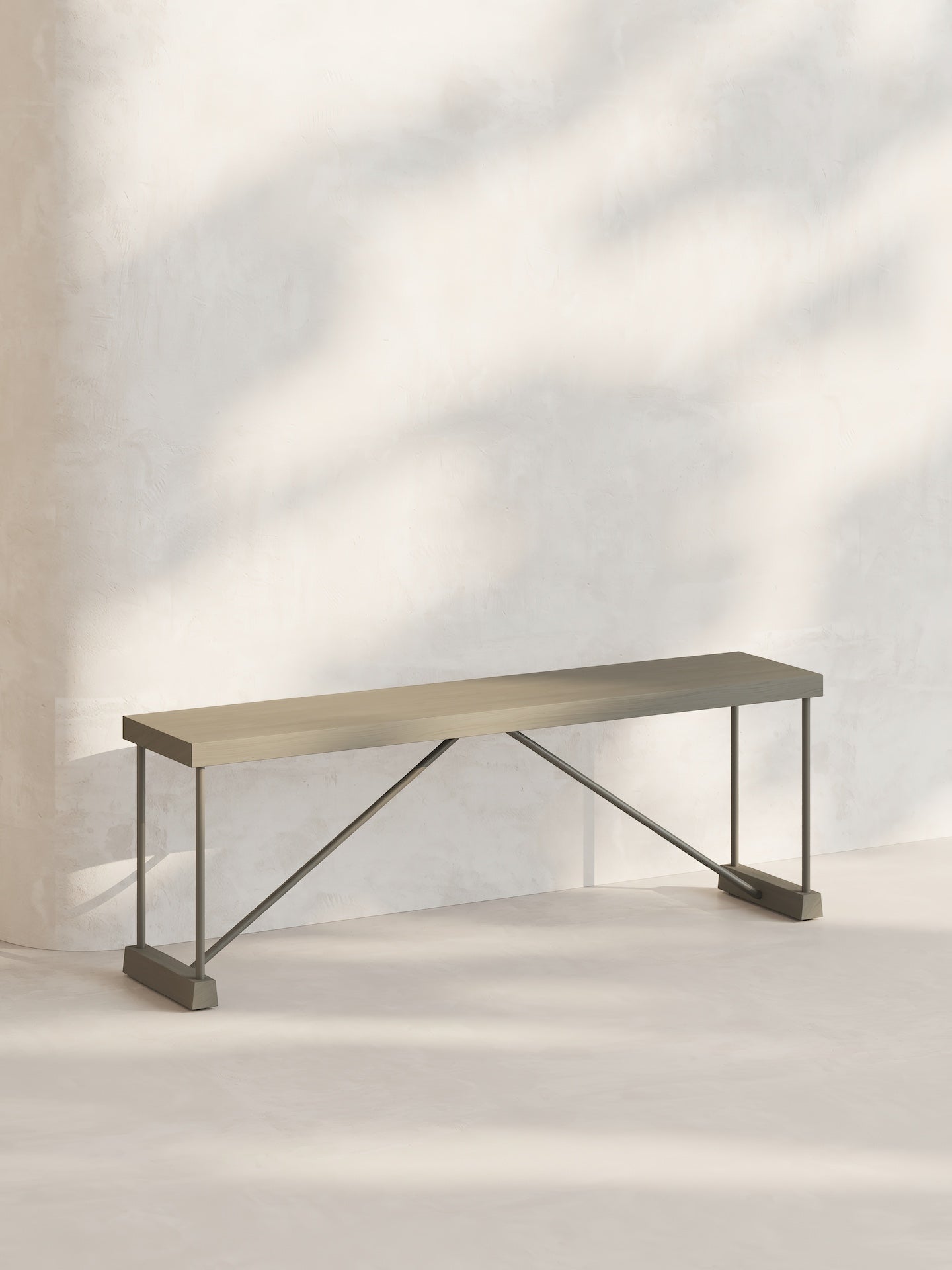 Nest Metal Bench, 2 Seater