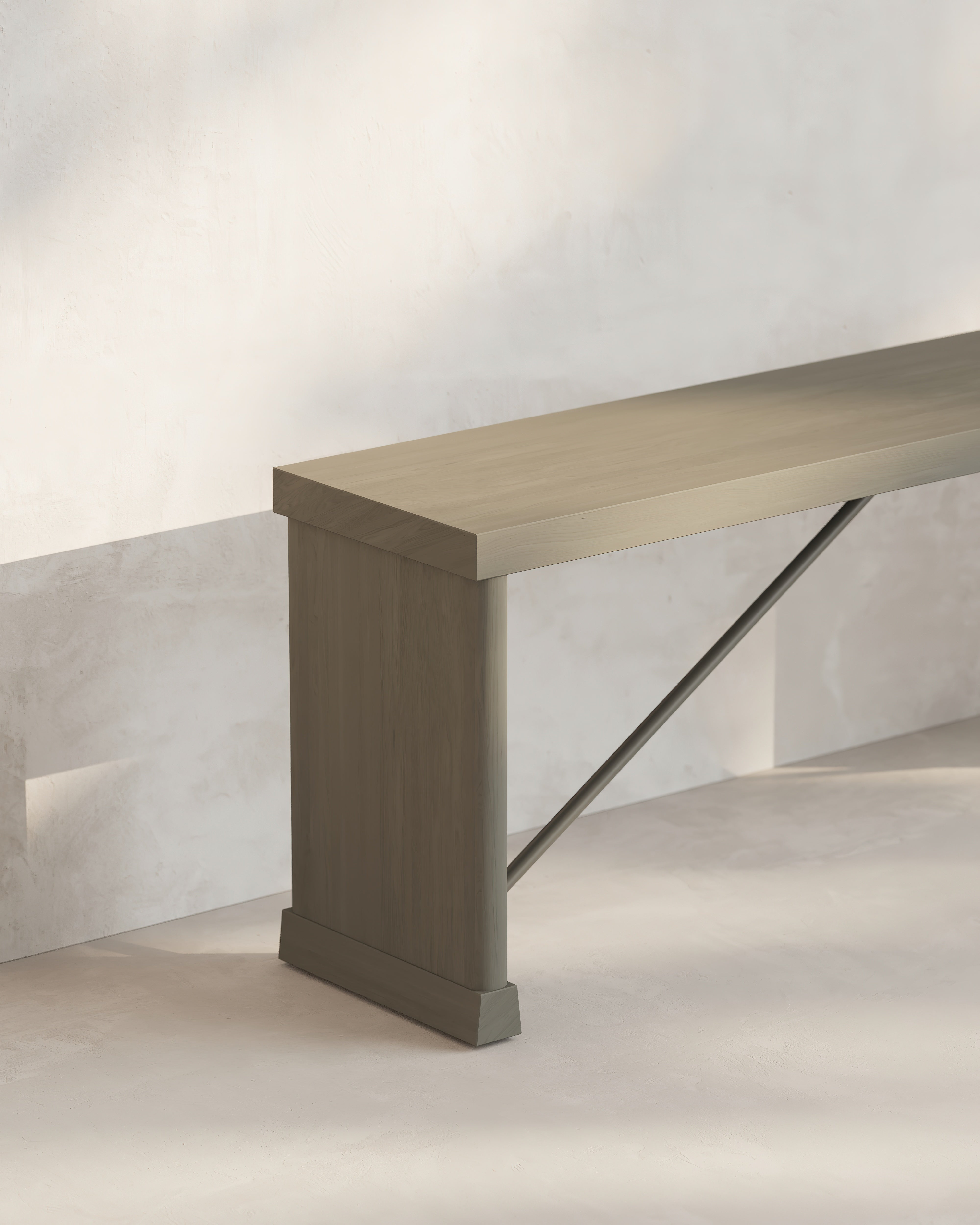 Nest Wood Bench, 2 Seater by SĀR STUDIO