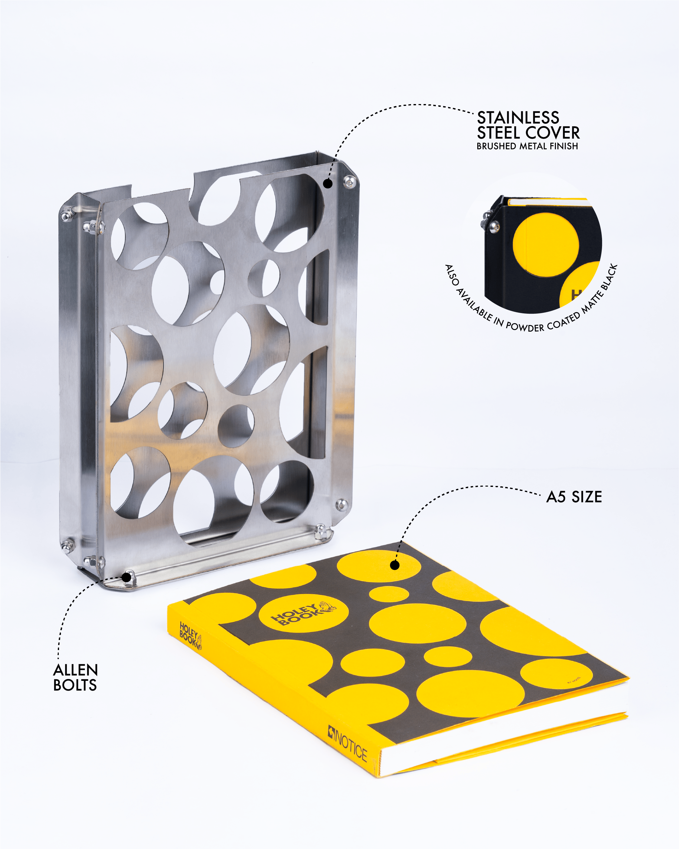 Holey Book (Silver) by Notice