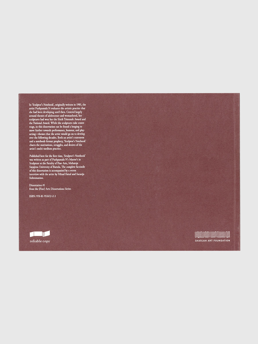 Sculptor’s Notebook by Reliable Copy