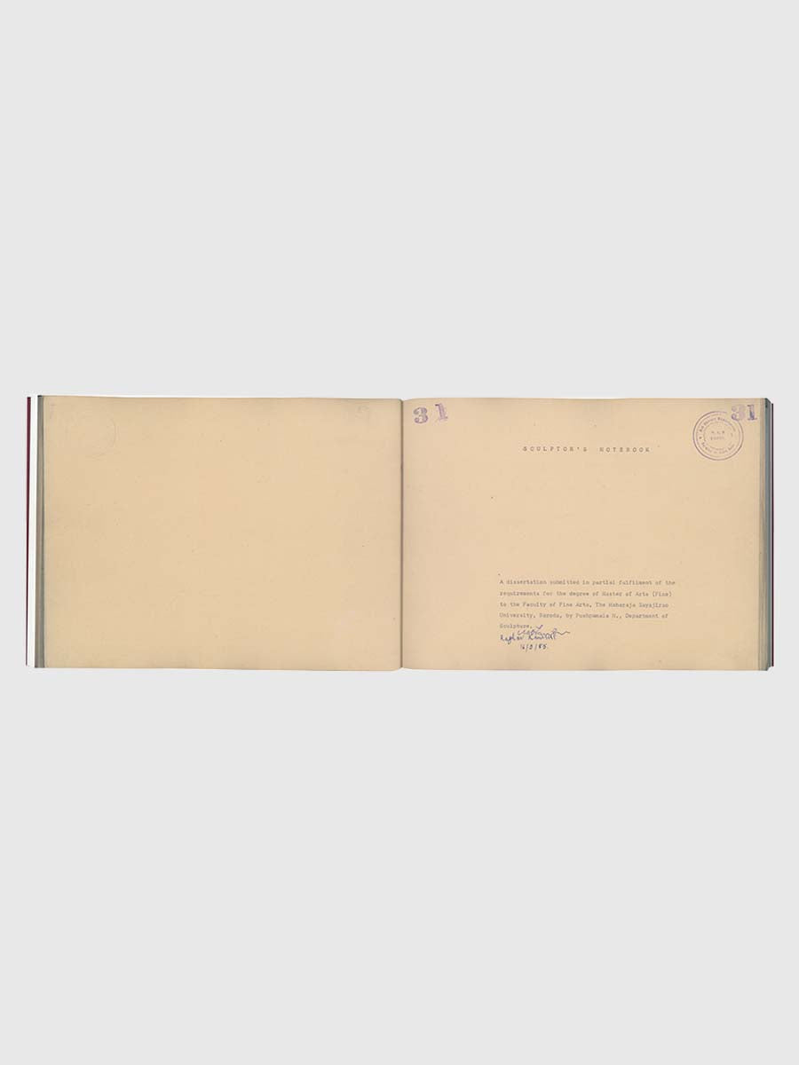 Sculptor’s Notebook by Reliable Copy