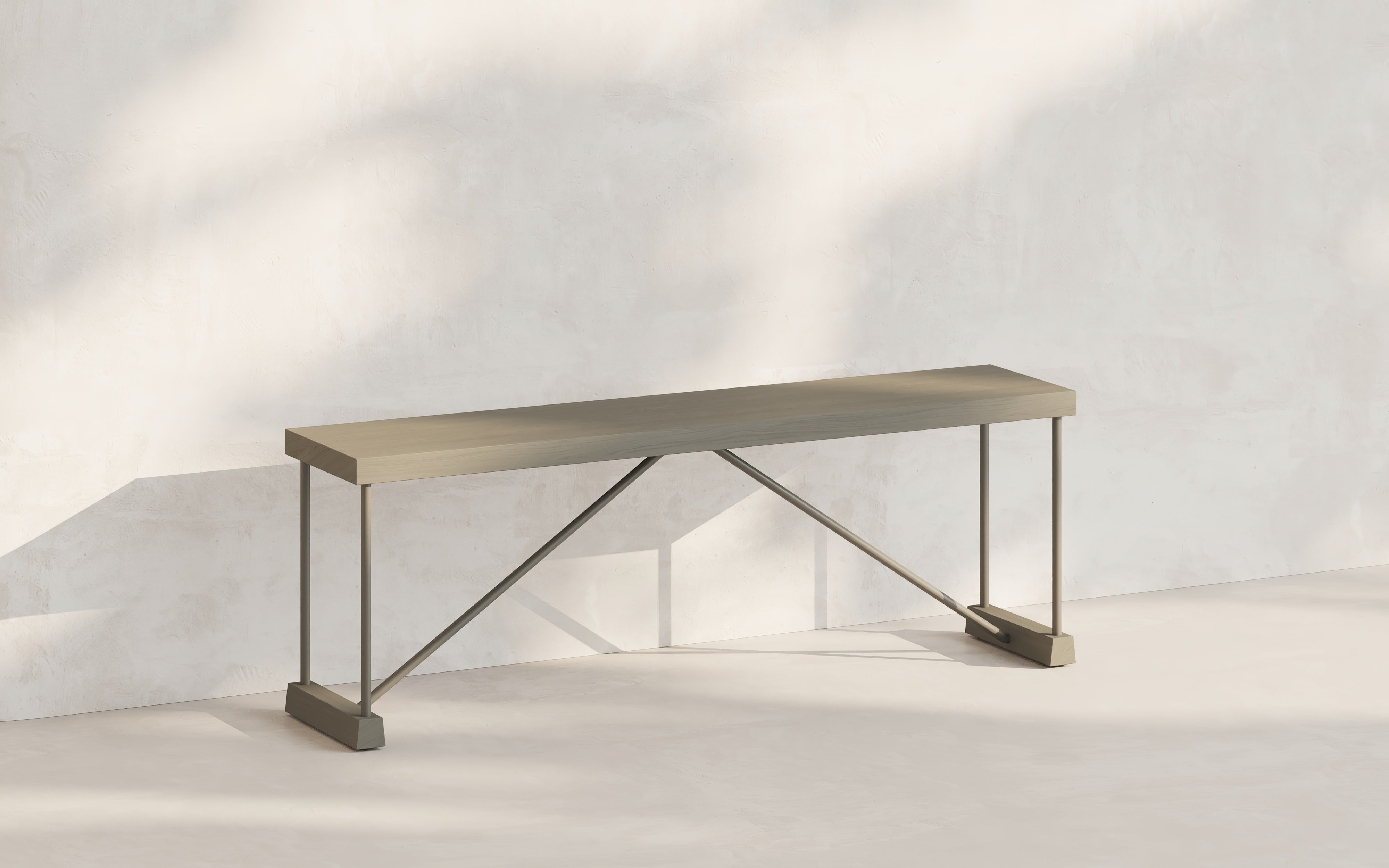 Nest Metal Bench, 2 Seater by SĀR STUDIO