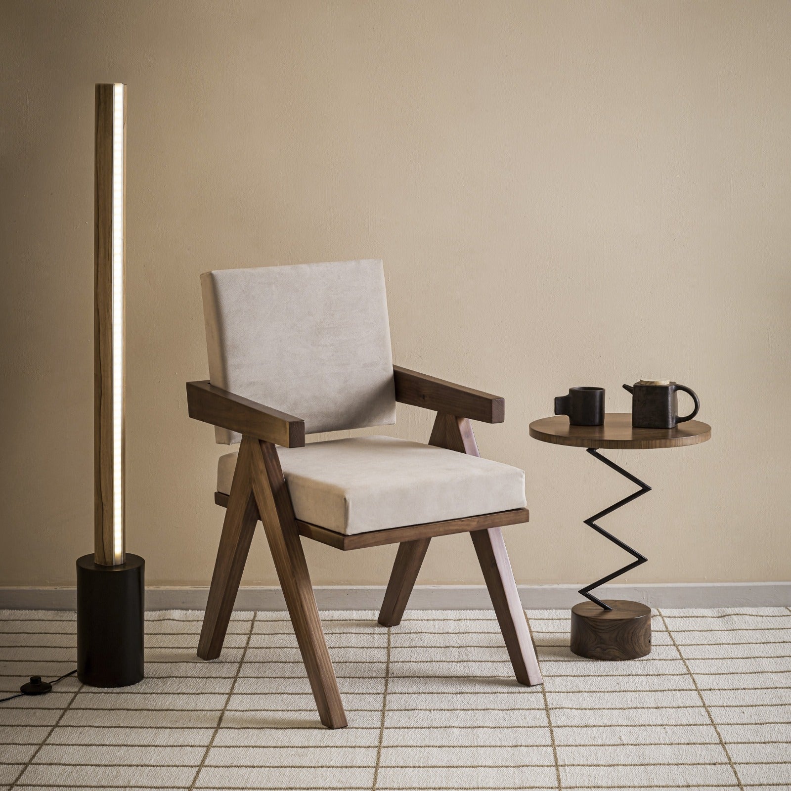 Zig Zag End Table by OBJECTRY